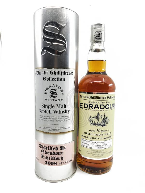 Signatory Edradour 10 Year 2008 The Un-Chillfiltered Collection (Cask 165)