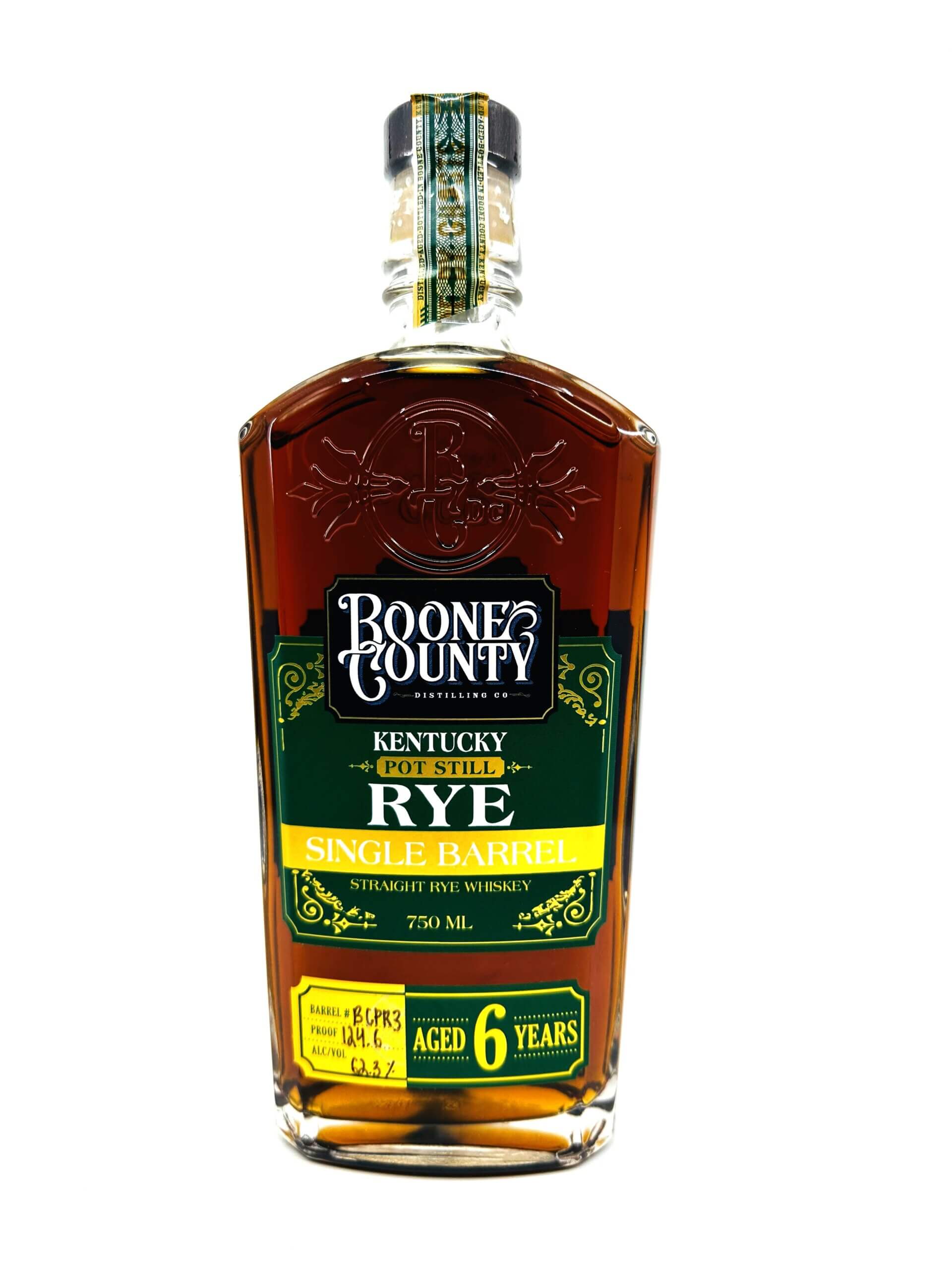 Boone County 6YR Single Barrel Rye : Barrel BCPR3
