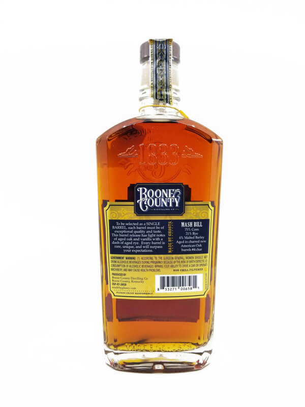 Boone County 7YR Single Barrel Bourbon: Barrel BCB40