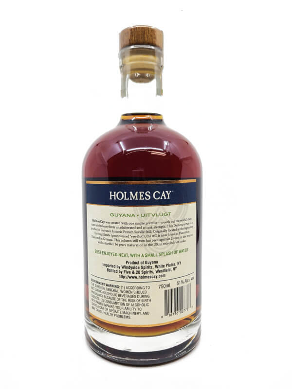 Holmes Cay Guyana Uitvlugt 18 Year Old Single Cask Rum