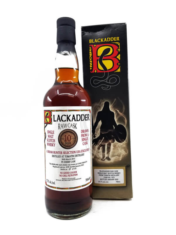 Blackadder Raw Cask Tomatin 10 Year Single Malt Scotch 2011 PX Sherry Cask