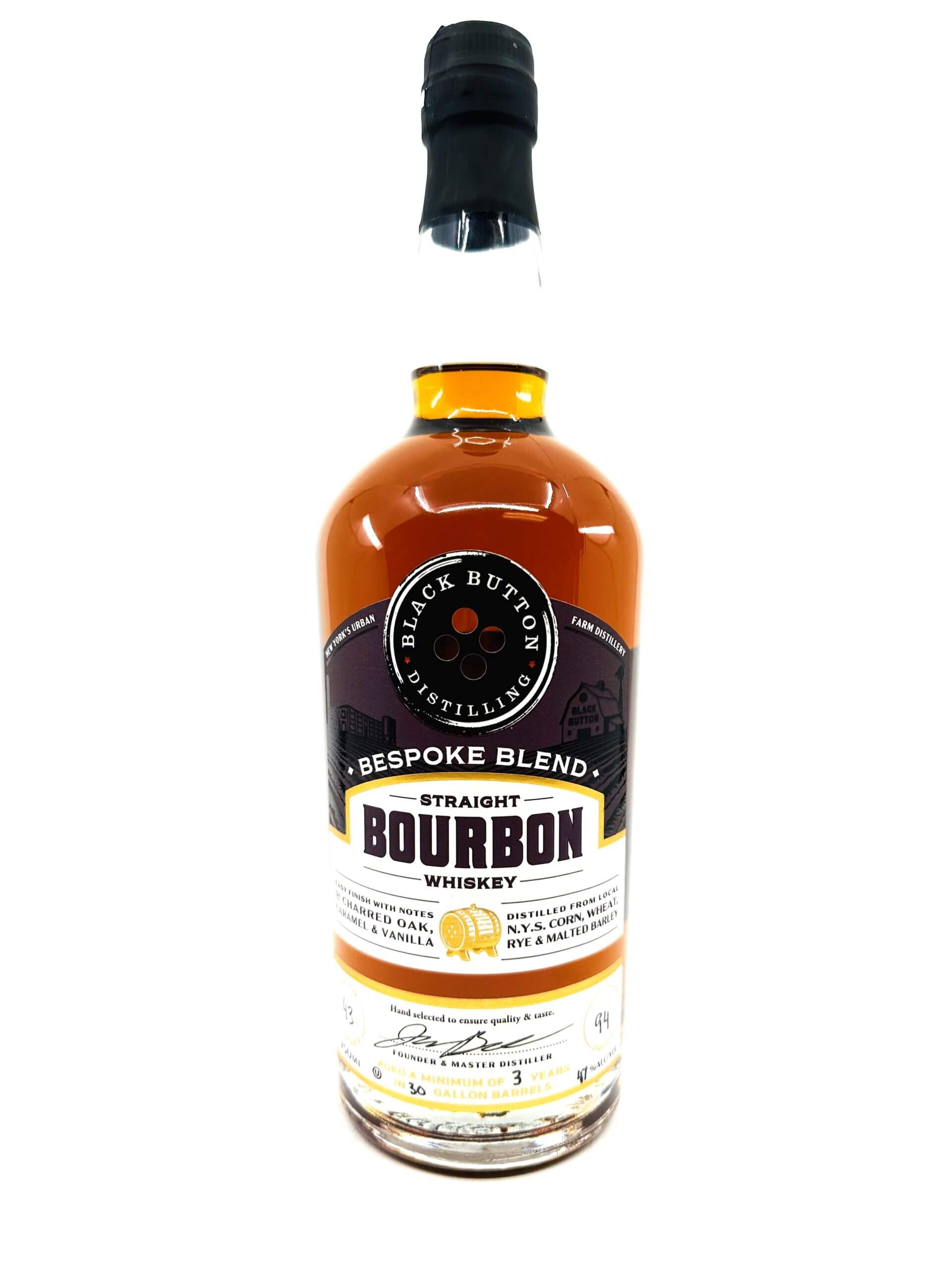 Four Grain Straight Bourbon Whiskey - Black Button Distilling