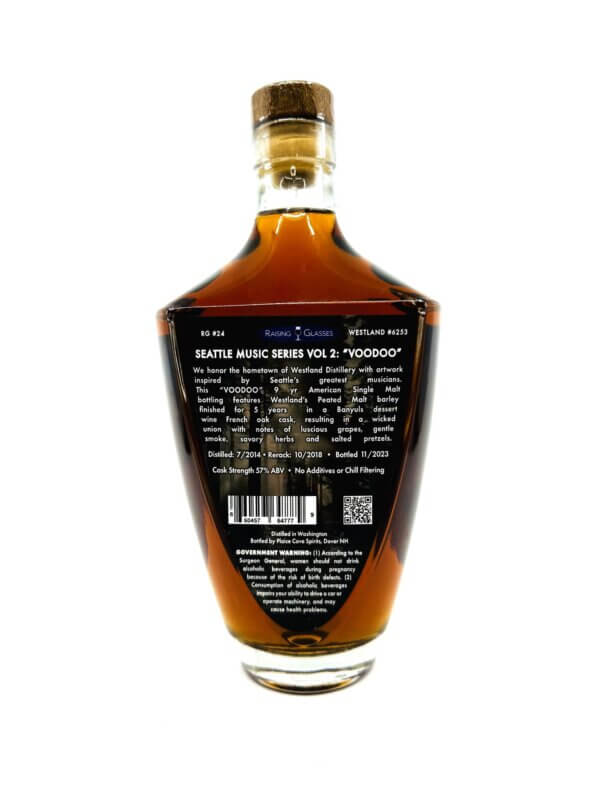 Raising Glasses 9YR 'Voodoo' Westland Single Malt