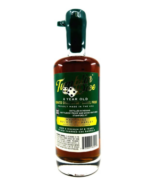 Tumblin' Dice 8 Year Rye Whiskey Barrel Proof