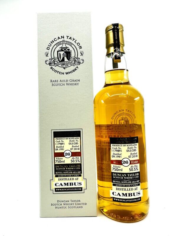Duncan Taylor Rare Auld Grain Cambus 26YR Single Grain Scotch