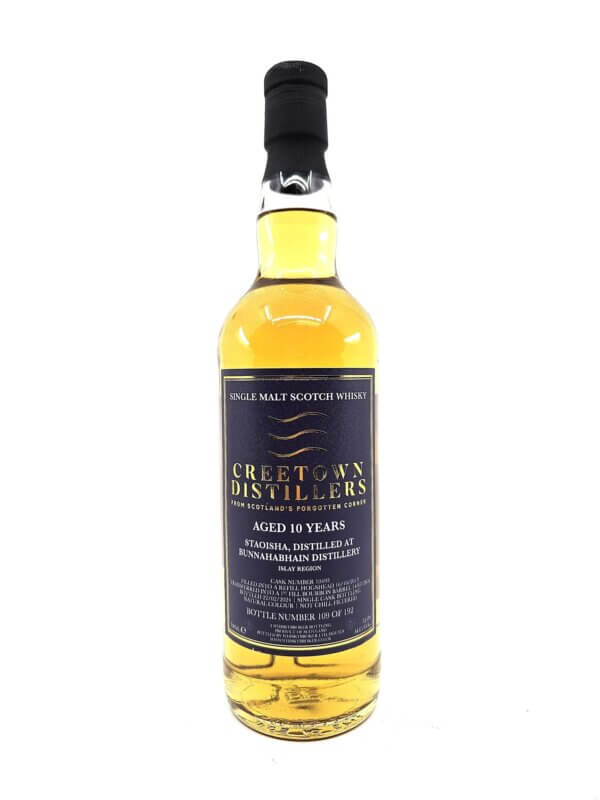 Creetown Distillers 10YR Bunnahabhain Staoisha Single Malt Scotch