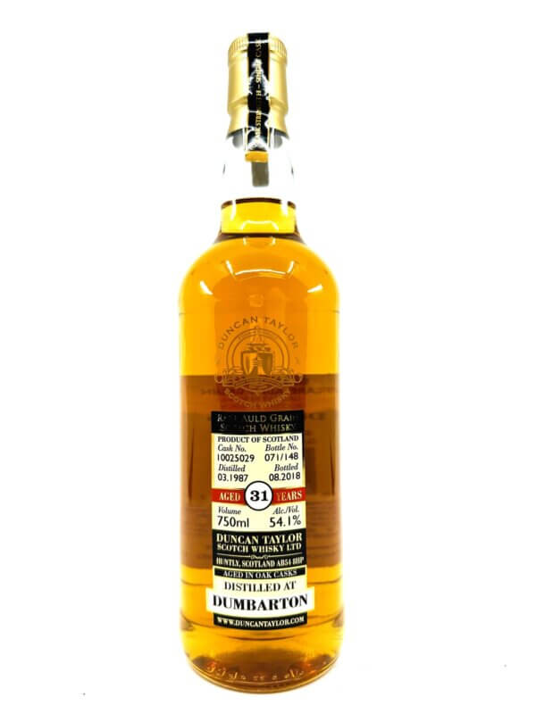 Duncan Taylor Rare Auld Dumbarton 31 Year Single Grain Scotch Whisky