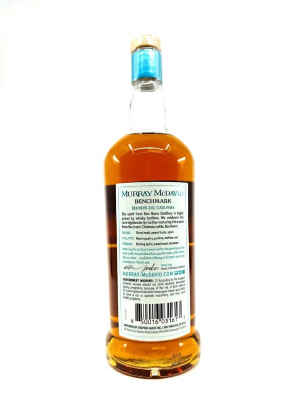 Murray McDavid Ben Nevis Pauillac 11YR Single Malt Scotch