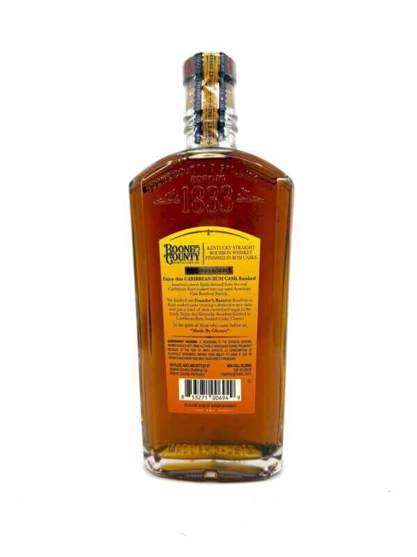 Boone County Founder's Reserve Caribbean Rum Cask Finish Bourbon