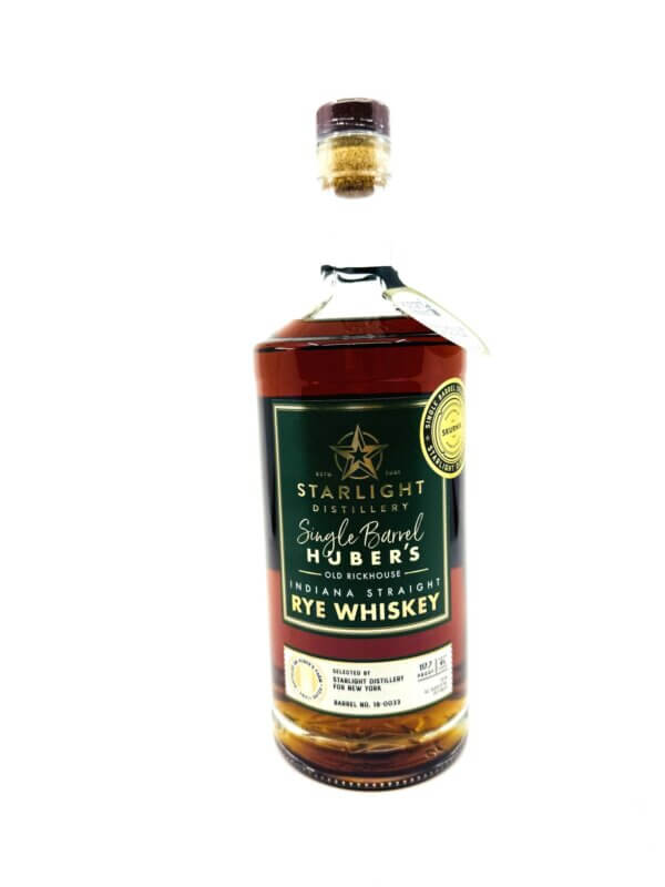 Starlight Distillery Huber's Single Barrel Straight Rye
