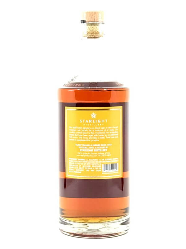 Starlight Distillery Single Barrel Rye Honey Barrel Finish - STORE PICK