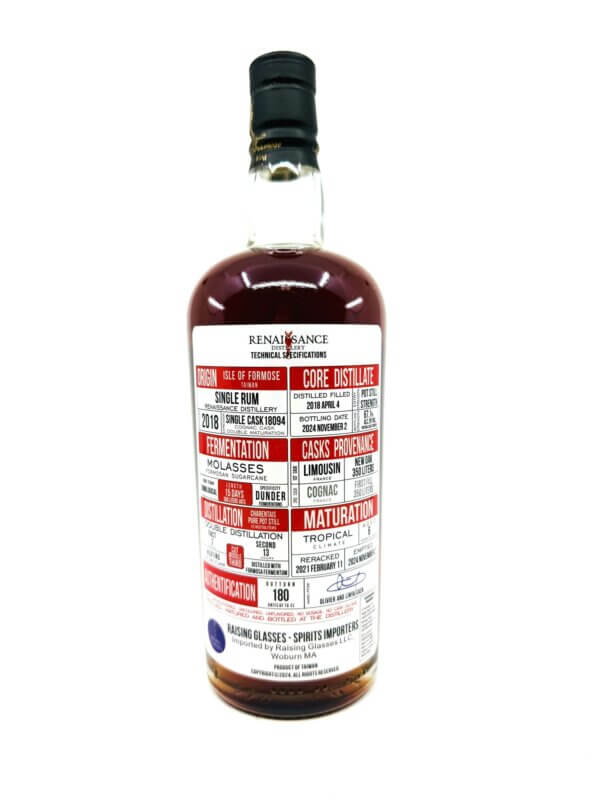 Raising Glasses 'Puyuma' Renaissance Distillery Taiwanese Rum