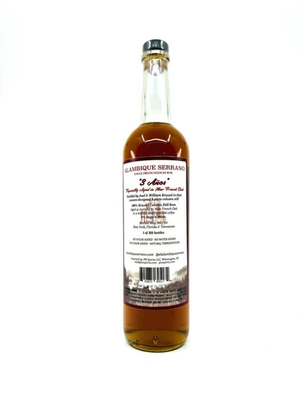 Alambique Serrano '3 Anos' Single Origin Oaxacan Rum - Single Cask #363