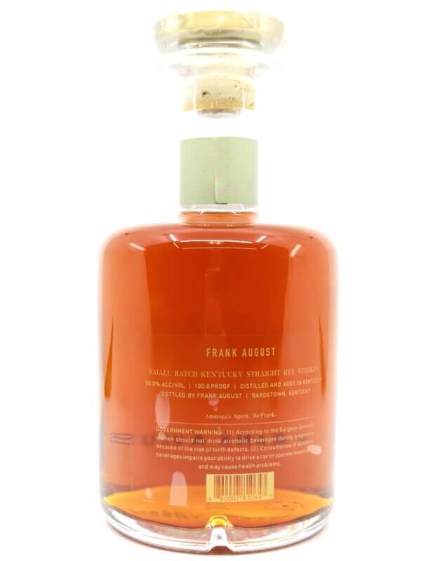 Frank August Small Batch Kentucky Straight Rye