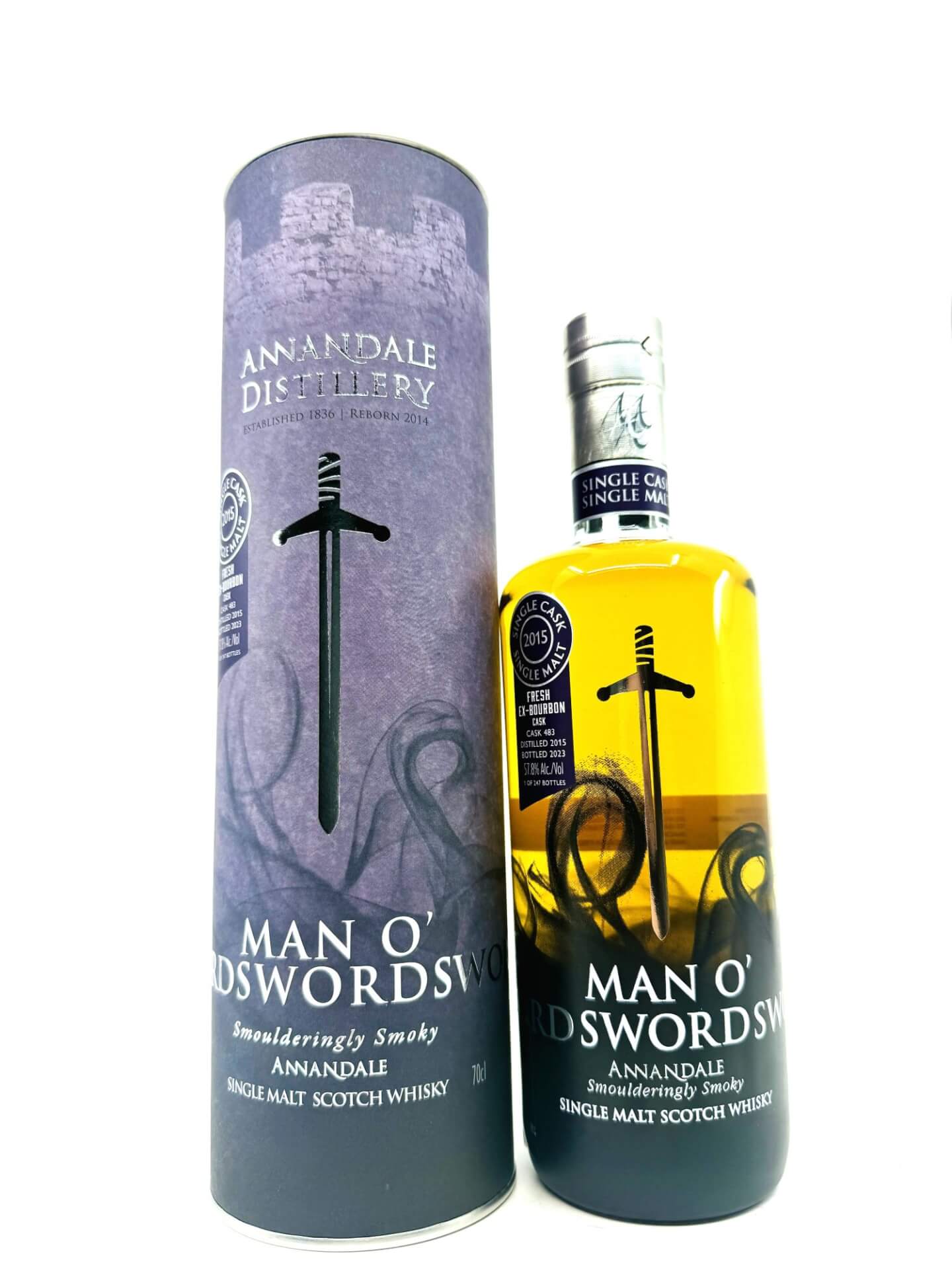 Annandale Man O'Sword Single Cask 483 Single Malt Scotch