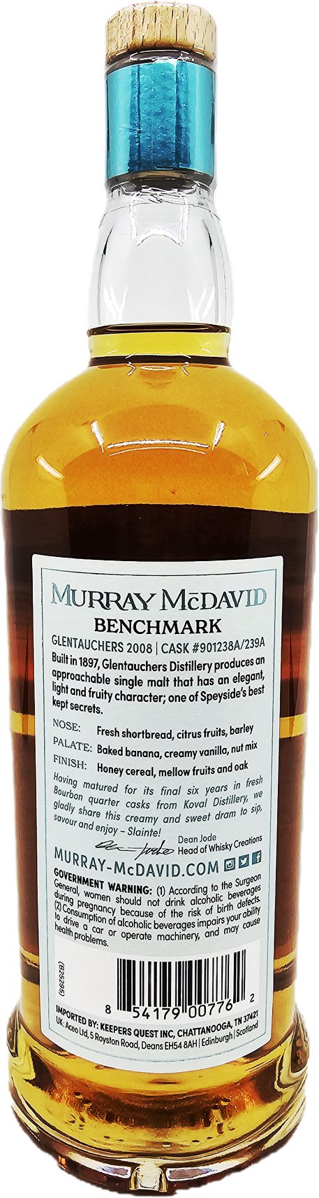 Murray McDavid Glenallachie Tawny Port Finish 15YR Single Malt Scotch