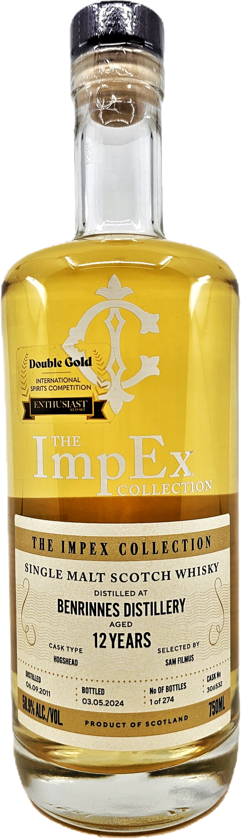 The ImpEx Collection Benrinnes 12YR Single Malt Scotch