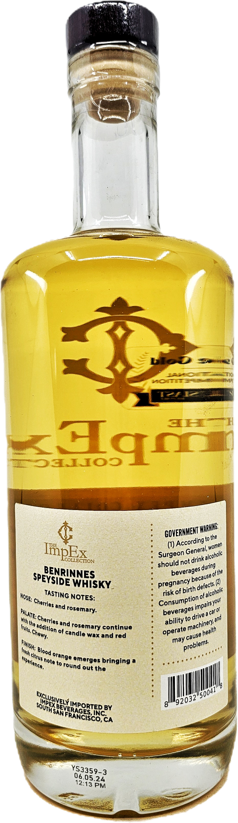 The ImpEx Collection Benrinnes 12YR Single Malt Scotch