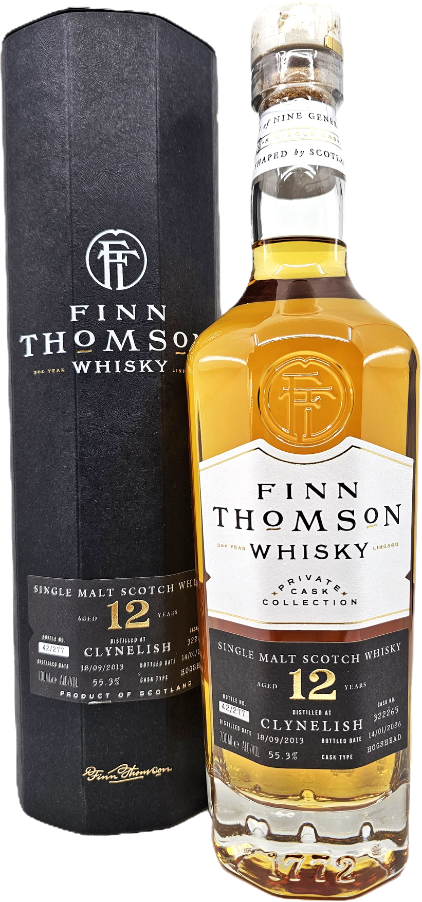Finn Thomson Clynelish 12YR Single Malt Scotch