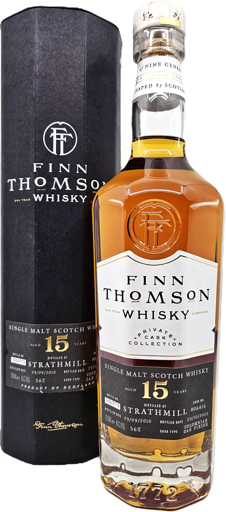 Finn Thomson Strathmill 15YR Single Malt Scotch