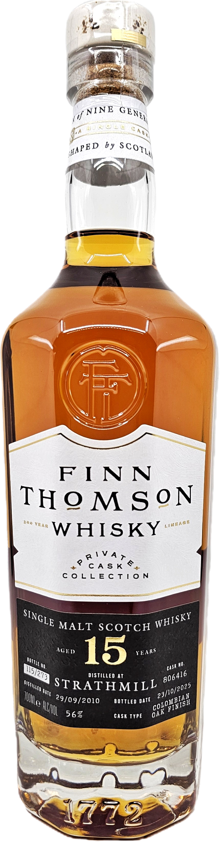 Finn Thomson Strathmill 15YR Single Malt Scotch